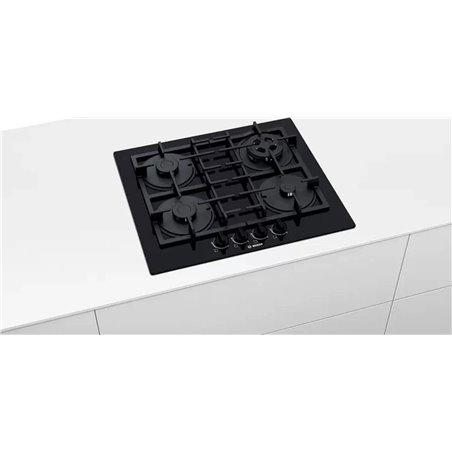 Bosch Series 4 Gas Hob PNP6B6B90 4 zone 60 cm Nero