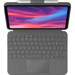 Logitech Combo Touch iPad 10.9 10a generazione QWERTY (Nordico) - Grigio