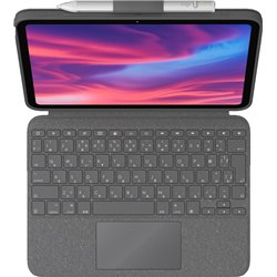 Logitech Combo Touch iPad 10.9 de 10.ª generación QWERTY (nórdico) - Gris