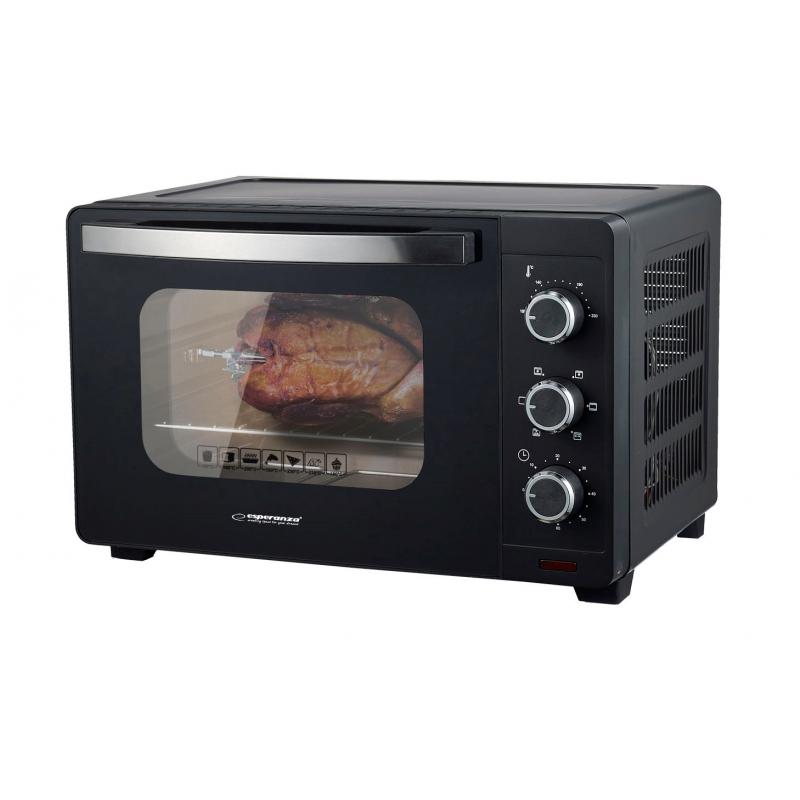 Esperanza EKO006N Mini horno con convección y asador 25 l 1600W Negro
