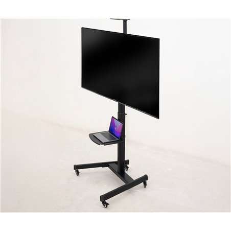 TooQ FS1184M-B Tilting Floor Stand with Wheels for 35-70&39 TVs/up to 70kg