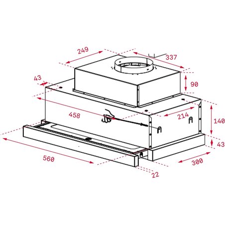 Campana Extractora Teka CNL 6815 PLUS Semintegrada Plata