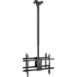 TooQ LPCE2286TSLI-XL-B Support de plafond rotatif/inclinable/nivelant pour 2 téléviseurs de 43 à 86 /jusqu à 100 kg