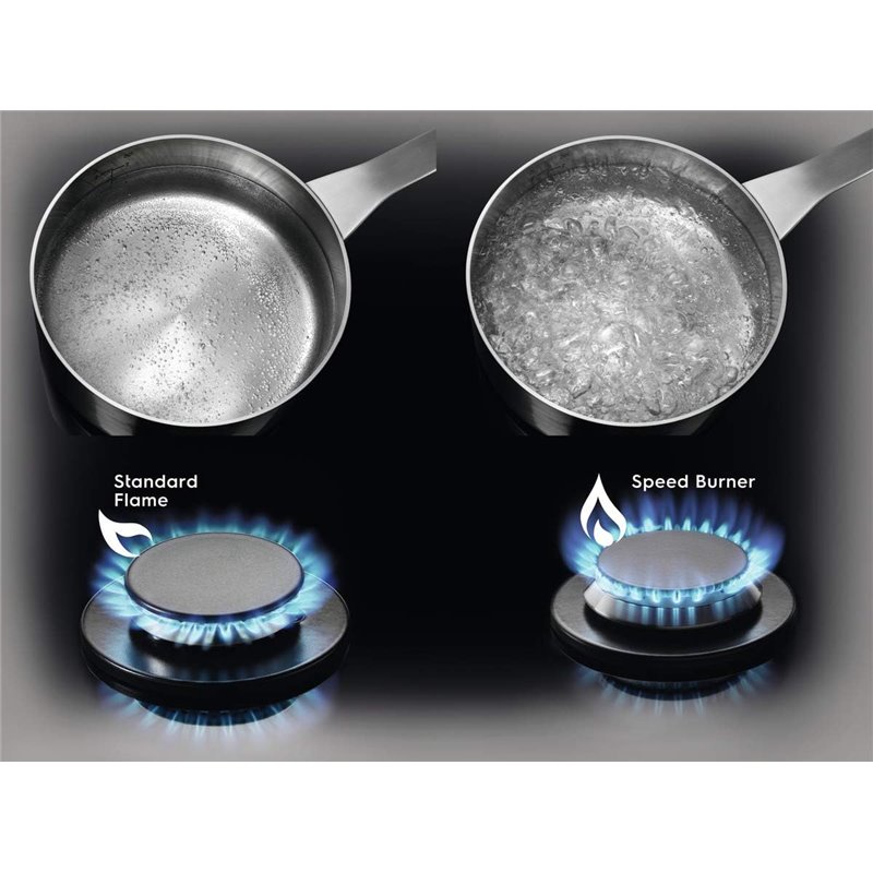 Electrolux Gas Hob EGS6436WW 4 Zones Silver
