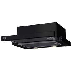 Beko CTB6250B campana 420 m³/h Semintegrada (extraíble) Negro