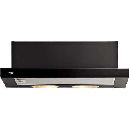 Beko CTB6250B campana 420 m³/h Semintegrada (extraíble) Negro