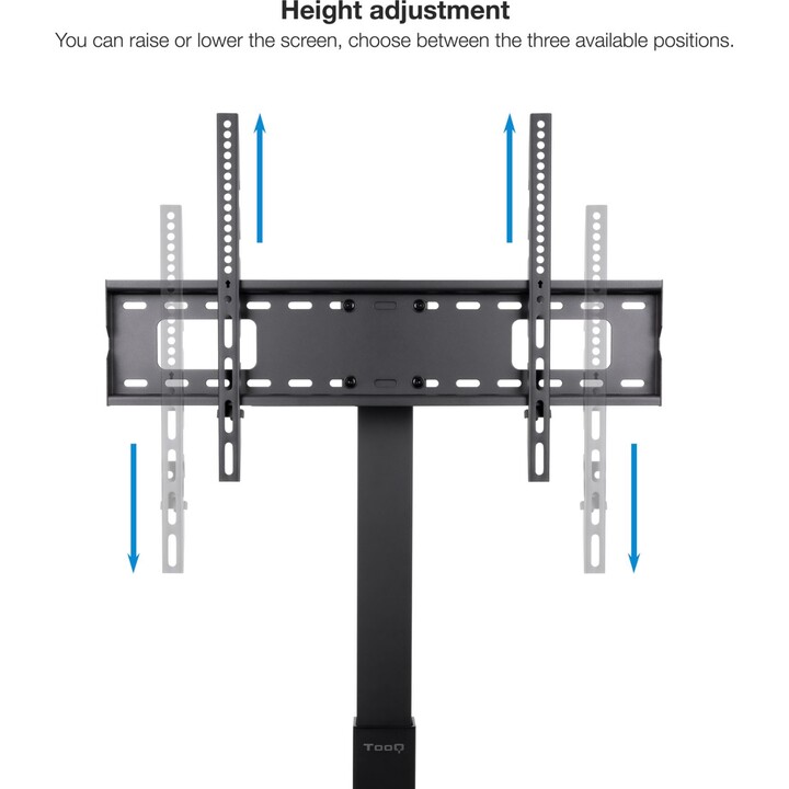 Tooq Soporte de Suelo con Regulación de Altura para Pantallas 37"-70", carga máxima 40 kg
