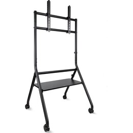TooQ FS20206M-B Bodenständer mit Rollen für Bildschirme 37-86 Schwarz