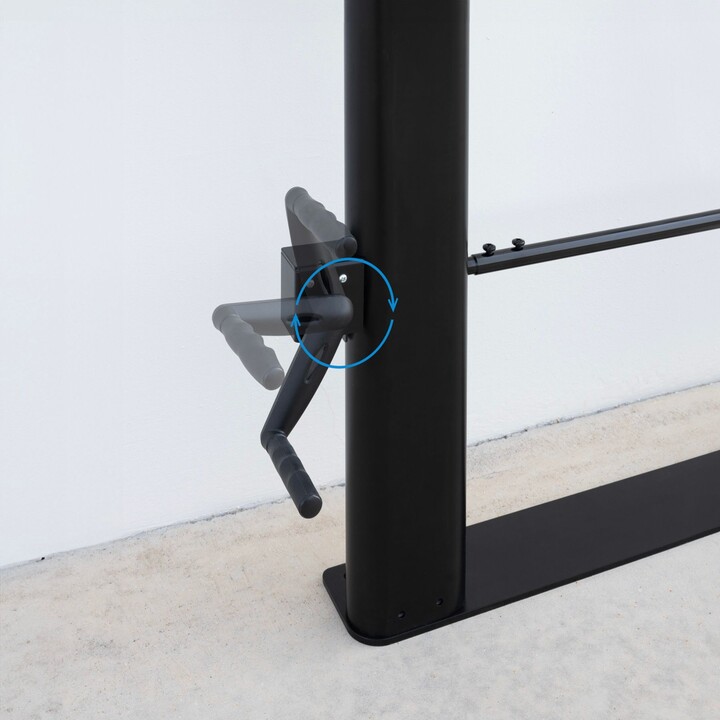 Tooq Soporte de Suelo/Pared Fijo con Regulación de Altura para Pantallas 55"-100", Negro