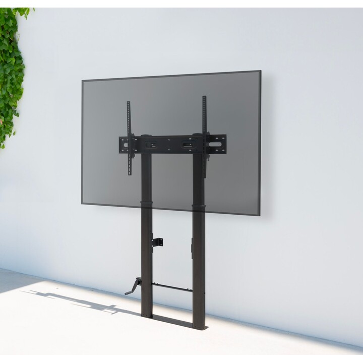 Tooq Soporte de Suelo/Pared Fijo con Regulación de Altura para Pantallas 55"-100", Negro