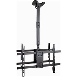 TooQ LPCE2286TSLI-B Swivel/Tilt/Level Ceiling Mount for 2 TVs 43-86 / up to 100kg