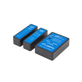 Testador de cabo de rede Lanberg NT-0404, testador de energia PoE, preto e azul