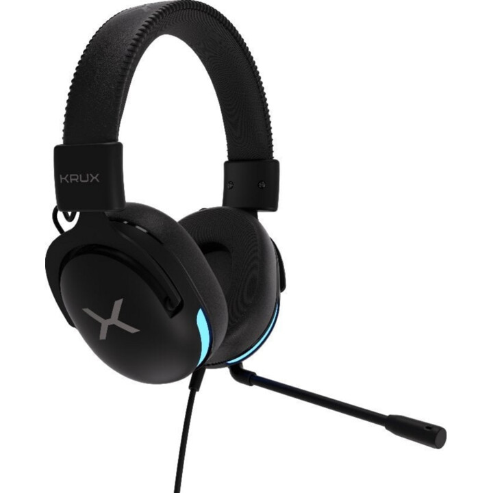 Cuffie wireless Krux Crave RGB nere