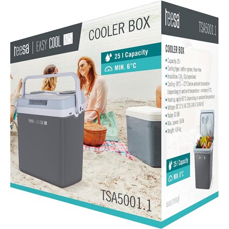 Teesa TSA5001.1 Kühlbox 25 l Elektro Grau