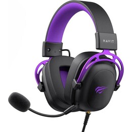 Cuffie da gioco Havit H2002C+U (nere e viola)
