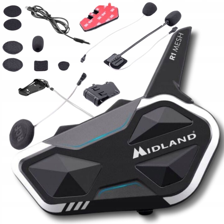 Midland R1 Mesh Single Motorcycle Intercom