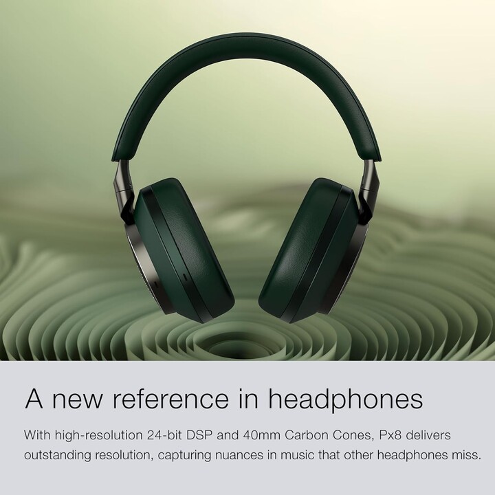 Bowers & Wilkins Px8 Wireless Headphones Headband Music USB Type C Bluetooth Burgundy
