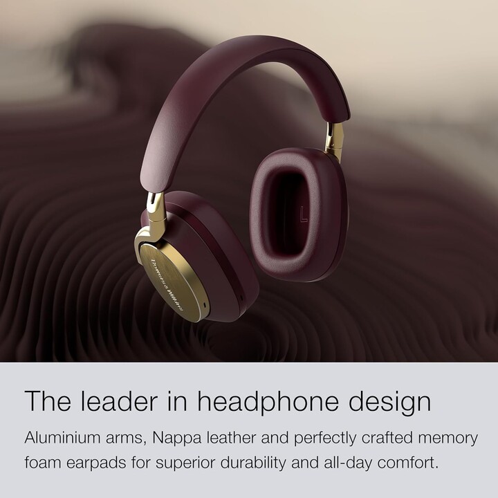 Bowers & Wilkins Px8 Wireless Headphones Headband Music USB Type C Bluetooth Burgundy