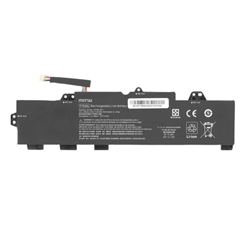 Batterie d&#39;ordinateur portable compatible pour HP TT03XL 11,1 V 4400 mAh Mitsu