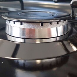 MPM SMILE-KN-03/1KB 60 cm 3 Zone Black Portable Gas Stove