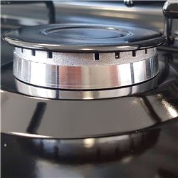 MPM SMILE-KN-03/1KB 60 cm 3 Zone Black Portable Gas Stove