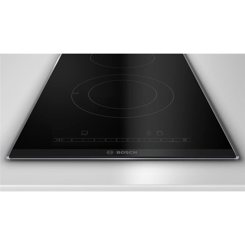 Bosch Ceramic Hob Pkf375fp2e 3500w 30 Cm 2 Zones Black