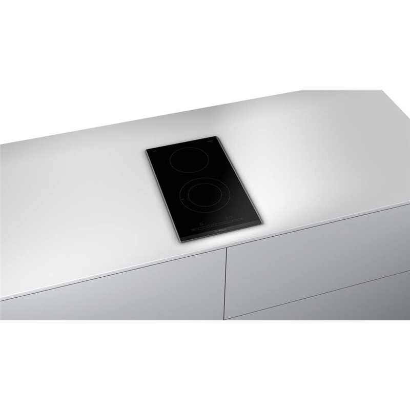 Bosch Ceramic Hob Pkf375fp2e 3500w 30 Cm 2 Zones Black