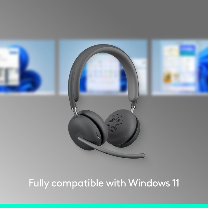 981-001152 Logitech Zone Wireless 2 Headset Wireless and Wired Headband Office/Call Center USB Type-C Bluetooth Graphite
