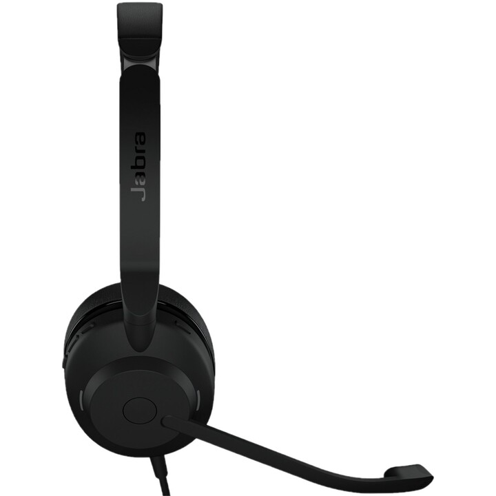 Fone de ouvido com fio Jabra Evolve2 30 com faixa de cabeça para escritório/call center USB tipo C, preto