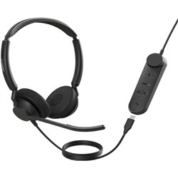 Fone de ouvido e headset Jabra 5099-299-2259 com fio e faixa de cabeça para escritório/call center USB tipo C, preto