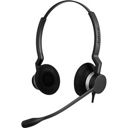 Fone de ouvido com fio Jabra Biz 2300 Duo para escritório/call center USB tipo C Bluetooth preto
