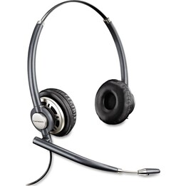 POLY HW720 Kabelgebundenes Headset (Kopfbügel, Büro/Callcenter, Schwarz)