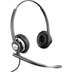 POLY HW720 Auriculares Alámbrico Diadema Oficina/Centro de llamadas Negro