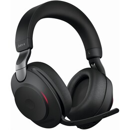 Casque stéréo Jabra Evolve2 85, UC, serre-tête, connecteur 3,5 mm, USB Type-C, Bluetooth, noir