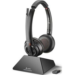 POLY 8220 UC Wireless Headset Headband Office/Call Center Black