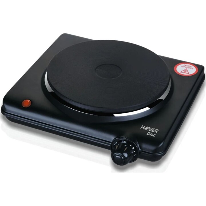 Haeger HP-01B.012A 1500 W Piastra di cottura elettrica nera