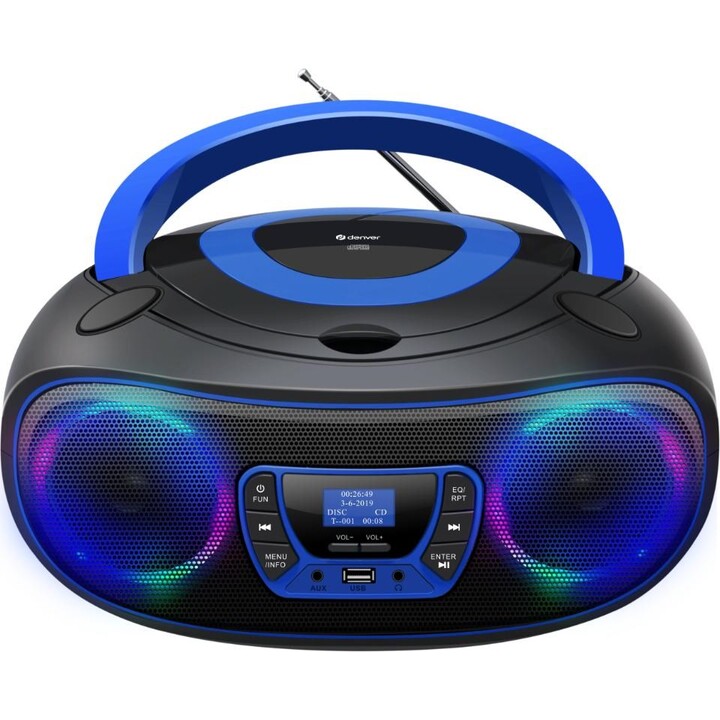 Denver TDB-212BU Portable CD Player Blue