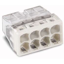 WAGO 6462476, Elektrischer Leitungsverbinder 2273-208 50er-Pack, Push-In-Klemme, transparent