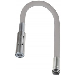 Deante Luno ABA_S74W kitchen spout grey/brushed steel