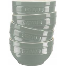 STAUB SERVING Set of 4 bowls 14 cm, eucalyptus