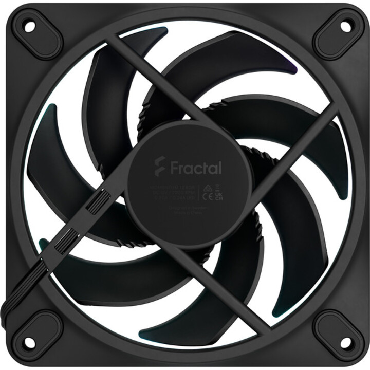 Ventilateur Fractal Momentum 12 RGB Black Box Fd-f-mr1-1201
