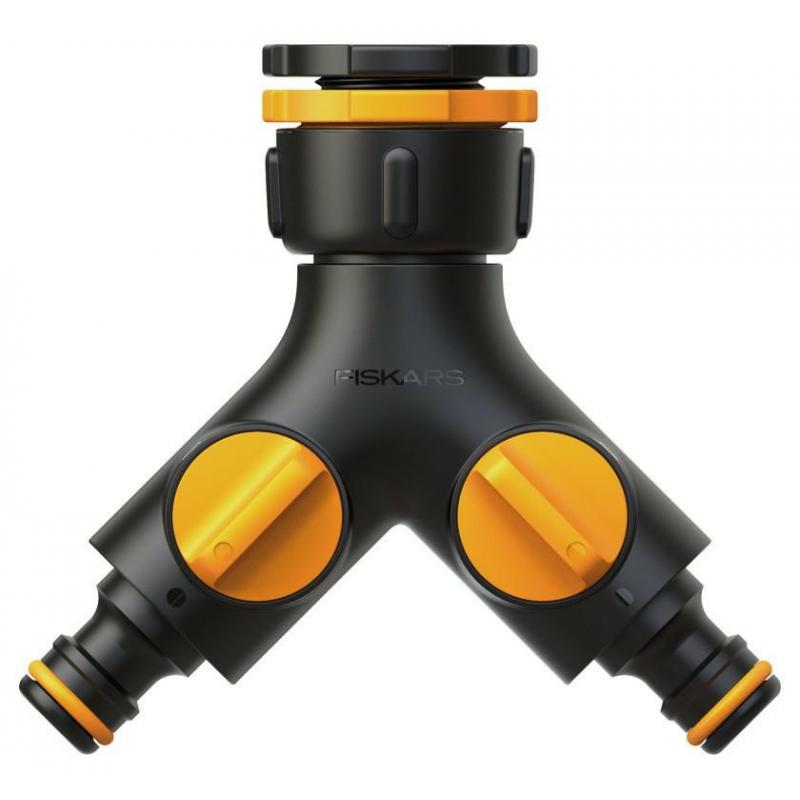 Fiskars 1027061 accesorio para manguera Conector para grifo Negro, Naranja 1 pieza(s)