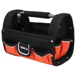 Yato YT-74371 caja de herramientas Negro, Rojo Poliéster, Acero inoxidable