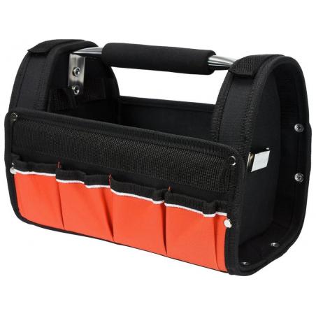 Yato YT-74371 caja de herramientas Negro, Rojo Poliéster, Acero inoxidable