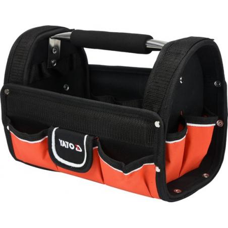 Yato YT-74371 caja de herramientas Negro, Rojo Poliéster, Acero inoxidable