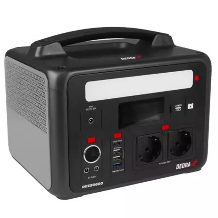 DEDRA DEZS0600 stazione di alimentazione LiFePO4 600W 1200W grigio