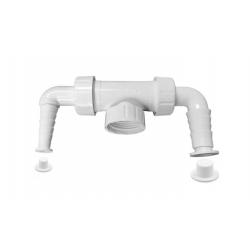 DOUBLE CONNECTION FOR CONNECTING A WASHING MACHINE, DISHWASHER 1''