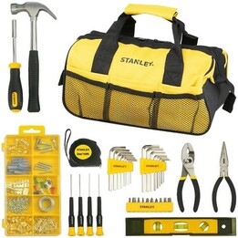 Set di utensili Stanley in borsa gialla