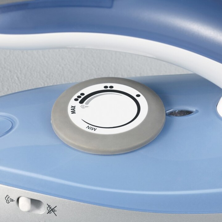 Severin BA 3234 fer à repasser Fer à repasser à sec ou à vapeur Semelle en acier inoxydable 1000 W Bleu, Argent