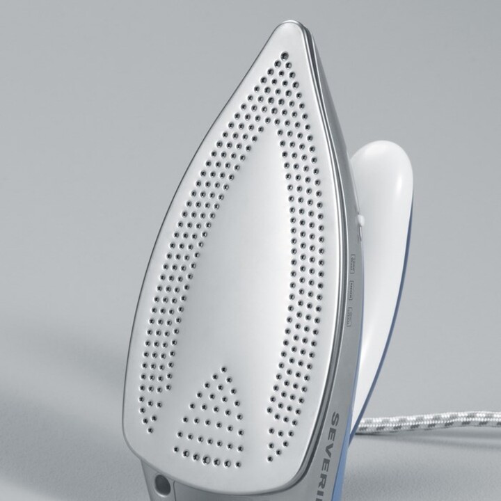 Severin BA 3234 fer à repasser Fer à repasser à sec ou à vapeur Semelle en acier inoxydable 1000 W Bleu, Argent